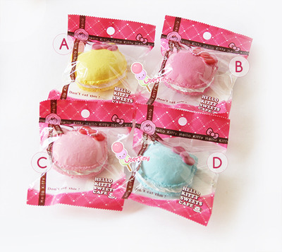Rare* Hello Kitty Sweets Cafe Macaron Squishy (Licensed)