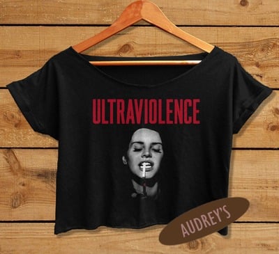 LDR shirt women crop tee ULTRAVIOLENCE