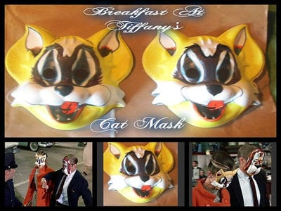 Vintage Style Cat Mask-Breakfast At Tiffanys-Holly Golightly- Cat Mask Replica-Custom