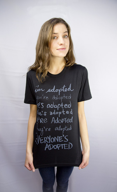 Everyone's Adopted T-shirt - Black