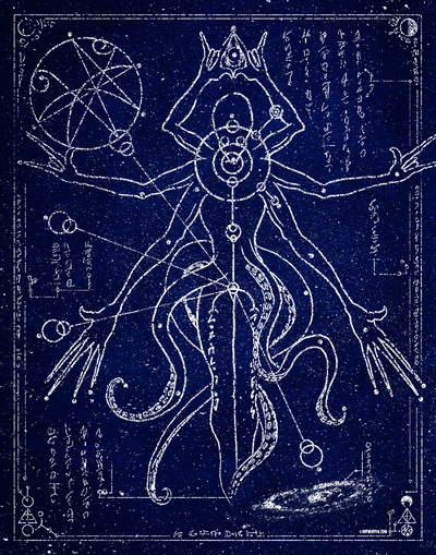 Alien Constellation 7-Celestial Blue