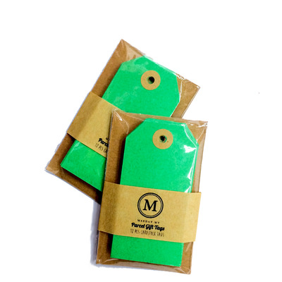 Green Parcel Gift Tags