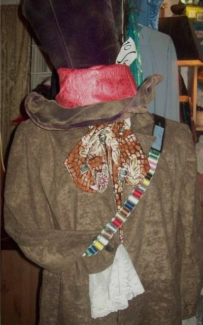 The Mad Hatter-- Custom Thread Belt Bandoleer--Mad Hatter Costume Accessory--Faeryspell Creations