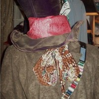 The Mad Hatter-- Custom Thread Belt Bandoleer--Mad Hatter Costume Accessory--Faeryspell Creations - Thumbnail 1