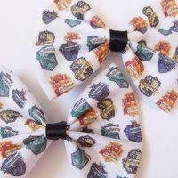 Hogwarts House Crests Hair Bow Hair Clip Slytherin Gryffindor Ravenclaw Hufflepuff - Thumbnail 2