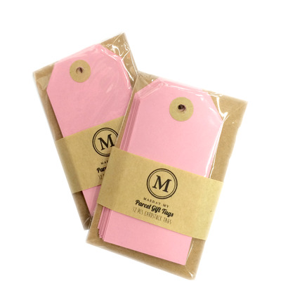 Pink Parcel Gift Tags