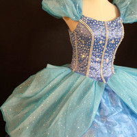 P131 COSPLAY Dress Princess Cinderella Costume tailor made kid adult GOWN  - Thumbnail 3