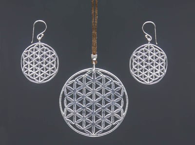 Flower of Life Pendant (Available in Brass Only)