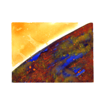 "Mercury Combust" Original Watercolor | Astronomy Gift | Space Art