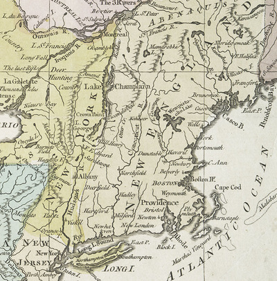 Canada with the Adjacent Countries in 1761 - Vintage, Antique, Reproduction, Framable, Fine Art, wall art