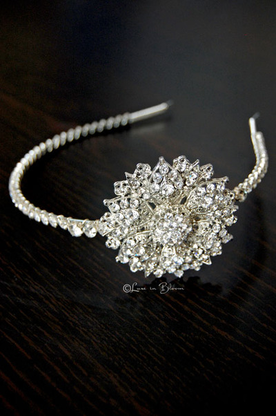 Wedding Headband Vintage Inspired - Style # RH405 By Luxe in Bloom
