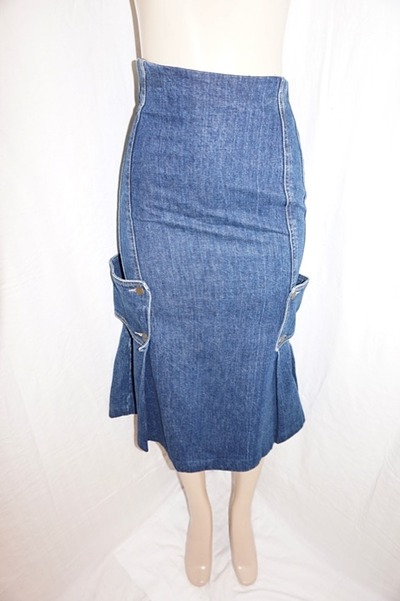 Vintage oxygen jean high waisted skirt, size s