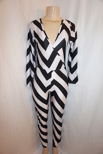 Vintage eunice lai black/white jumpsuit, s-m