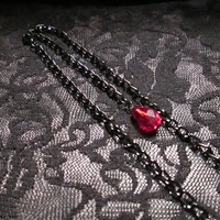 “Bite Me” Vampire Necklace and Earrings Set - Thumbnail 4