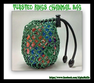 Twisted Rings Chainmail Dice Bag
