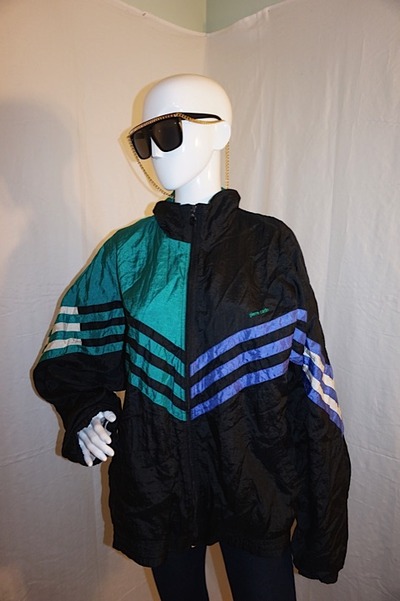 Vintage pierre cardin black/green bomber, size 2x