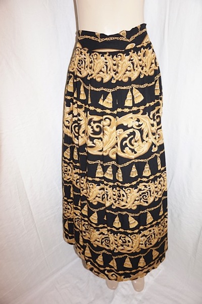 Vintage studio c black/gold skirt size 2x-3x