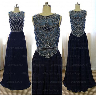 navy prom dress, long prom dress, cheap prom dress, custom prom dress, sexy prom dress, BD14130