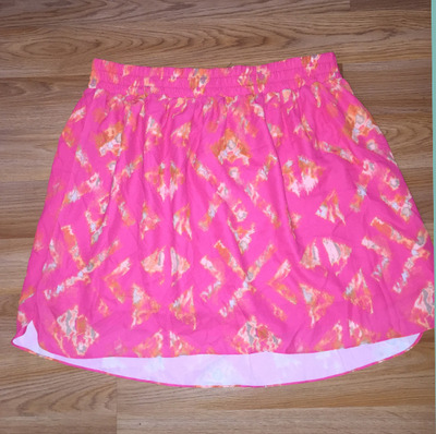 XXL Mossimo Coral Pattern Mini Skirt
