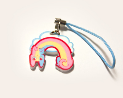 Rainbow cat charm