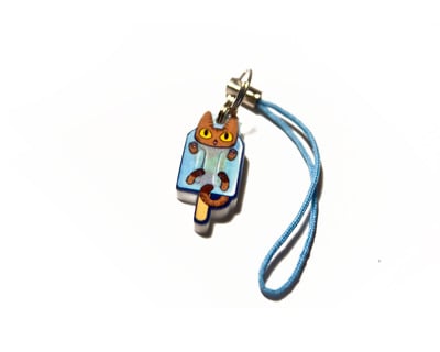 CATsicle phone charm