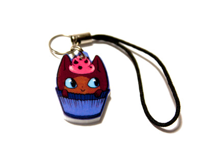 "Choco" Cupcat charm