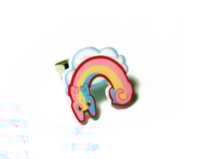 Rainbow cat Ring