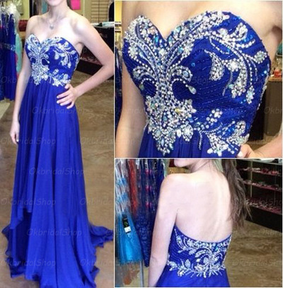 blue prom dress, long prom dress, cheap prom dress, chiffon prom dress, custom prom dress, BD14184