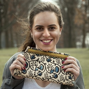 Gold Damask Cultured Clutch - Thumbnail 2