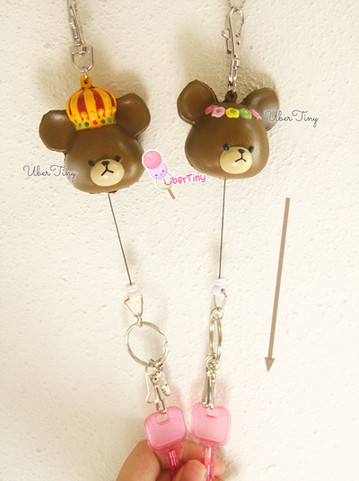 Rare Bears' School Retractable Key Holder Squishy (Licensed)