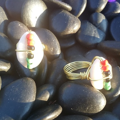 Liberation Cowrie Ring