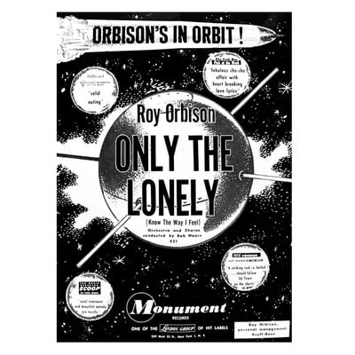 Monument singles "only the lonely" poster - Thumbnail 2