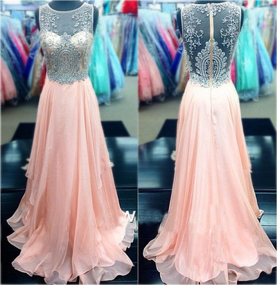 pink prom dress, long prom dress, cheap prom dress, modest prom dress, BD143741