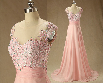 pink prom dress, long prom dress, cheap prom dress, modest prom dress, BD14377