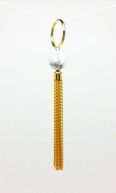 The Aphrodite Keychain : White Howlite Keychain