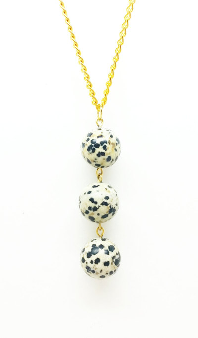 Dalmatian Jasper Necklace : The Juno Necklace