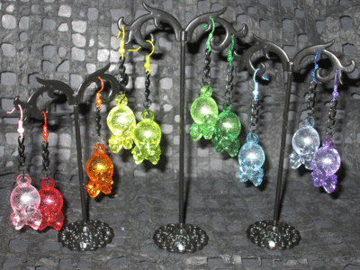 Kawaii Skull and Cross Bone Earrings (Various Colors)