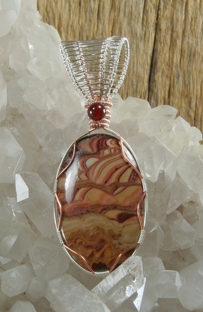 Sandstone with Carnelian Pendant