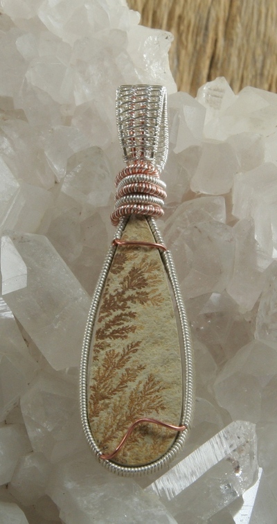 Dendrite on Marl Pendant