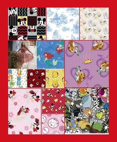 pinup style disney print circle skirts