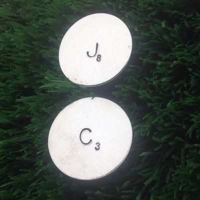 Scrabble Inspired Hand Stamped Golf Ball Markers