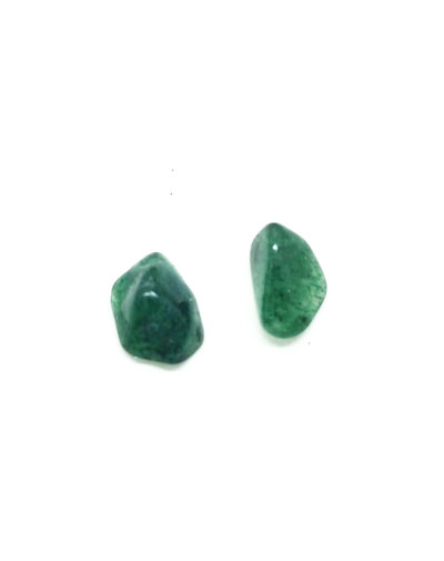 Aventurine Stud Earrings Polished Gemstone Posts