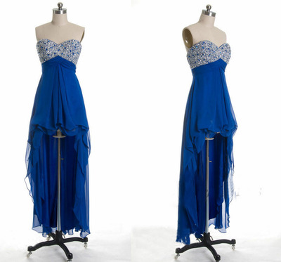 High low prom dress, Blue prom dress, Prom dress 2016, Online prom dress,PD380085