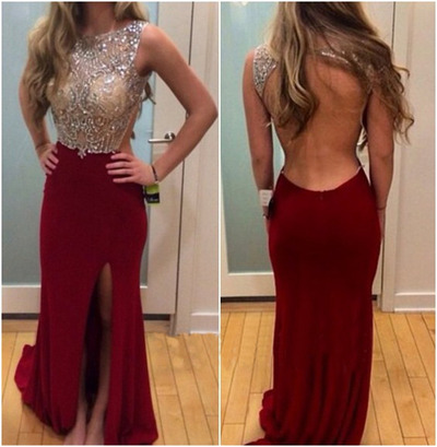 Sexy Red prom dress, Long prom dress, Prom dress 2016, Online prom dress,PD380079
