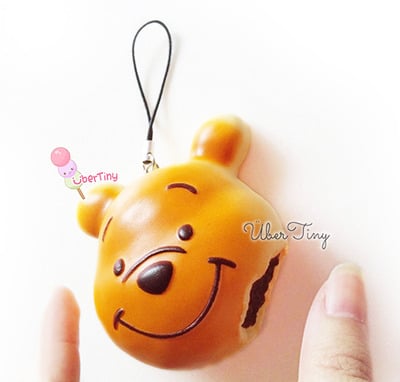 Pooh Bitten Chocolate Bun Squishy