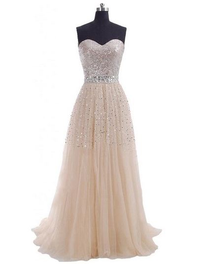 Sweetheart Bridesmaid Dresses,Champagne Bridesmaid Dresses,A-Line Prom Dresses,A-Line Evening Dresses,Wedding Dresses 2016,PD380029