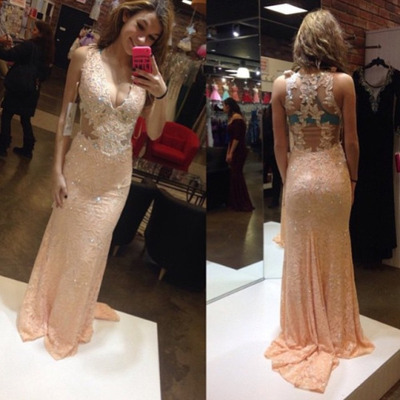 Lace prom dresses, long prom dress, Chiffon prom dress, cheap prom dress, Online prom dress, 15032004