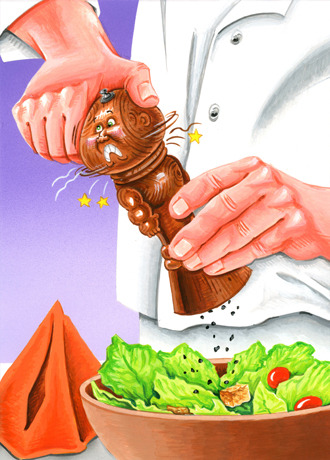 #27 Pepper MILTON / Fresh FREDDY Final Art - Garbage Pail Kids 2015 Series 1