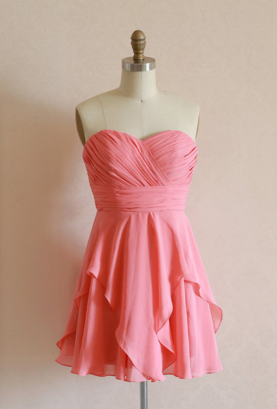 Chiffon Prom Dress, A-Line Prom Dress, Sweetheart Prom Dress, Short Homecoming Dress,15032608
