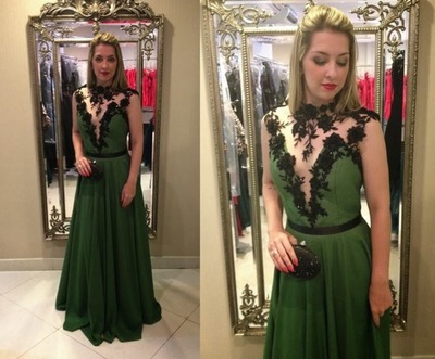 High Quality Prom Dress,Charming Prom Dress,High Neck Prom Dress,Appliques Prom Dress,Chiffon Prom Dress,15032620